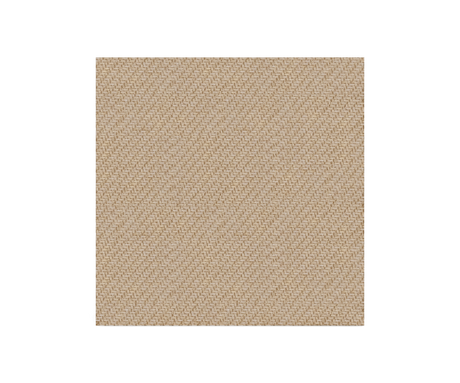 Beige tygprov med fin vävd struktur på vit bakgrund.