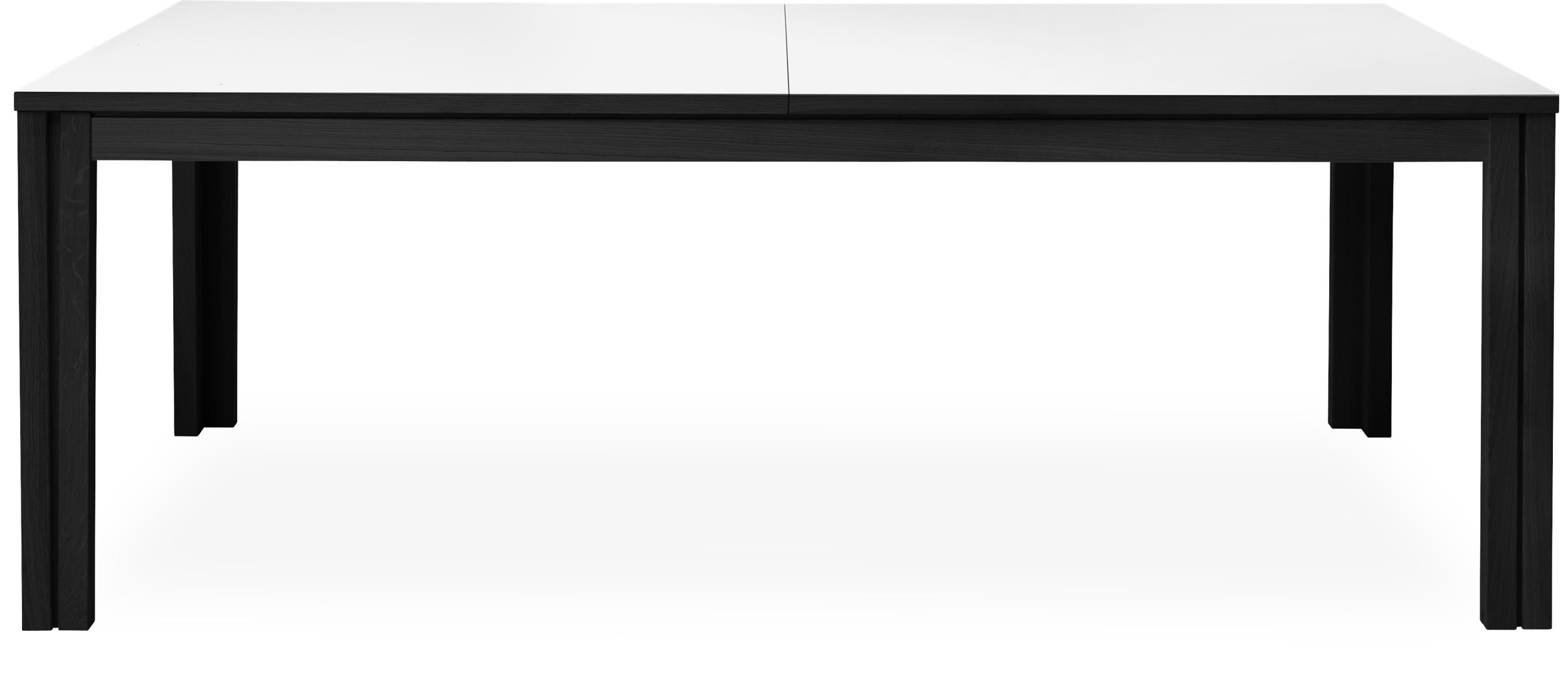 Skovby Morrison SM24 Matbord 200 x 100 x 73 cm - Topp i vit laminat, kant i wengebetsad ek och ben i wengebetsad ek