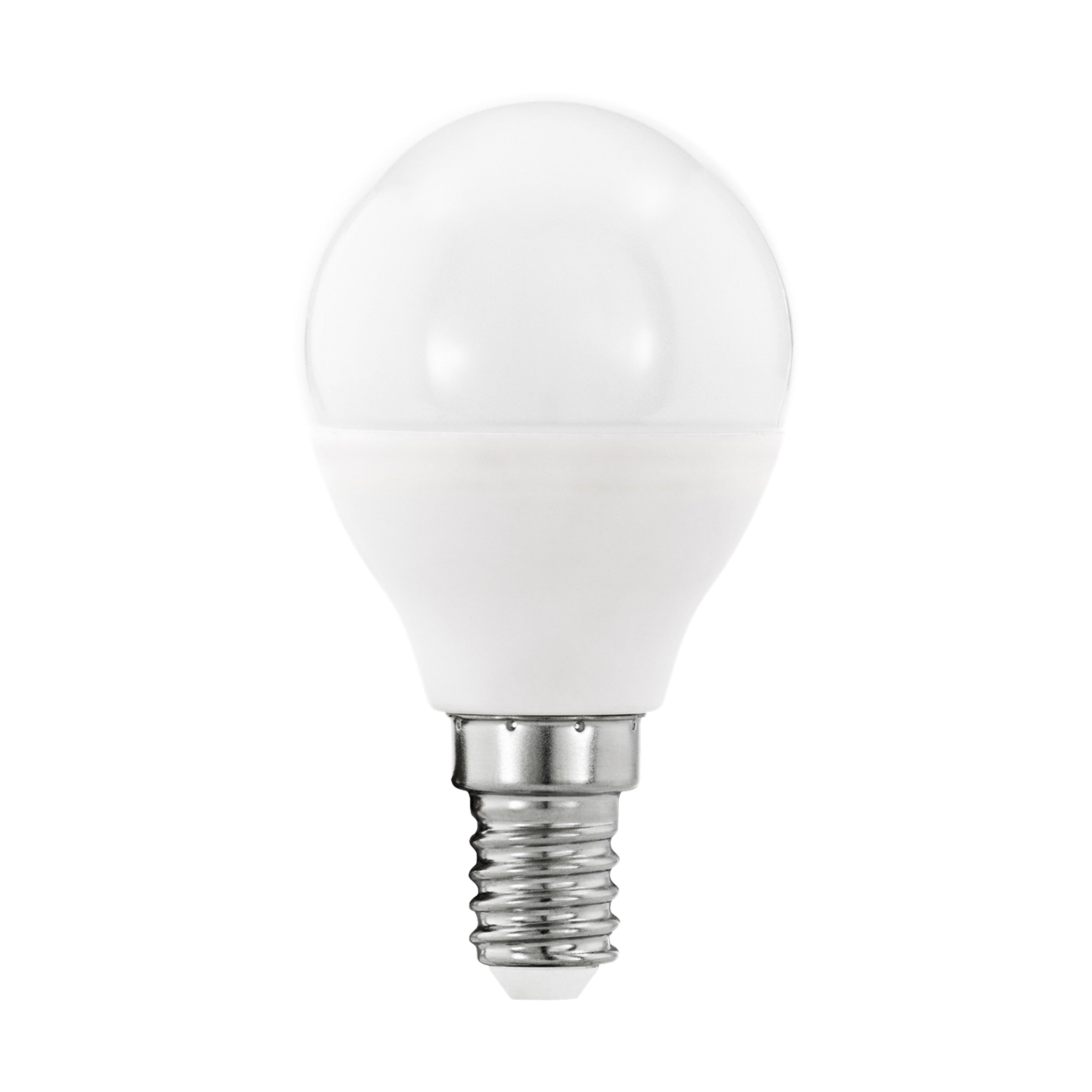 Eglo LED-ljuskälla 8 x 4.5 cm e14-sockel - LED kronformad, dämpbar och vitt glas