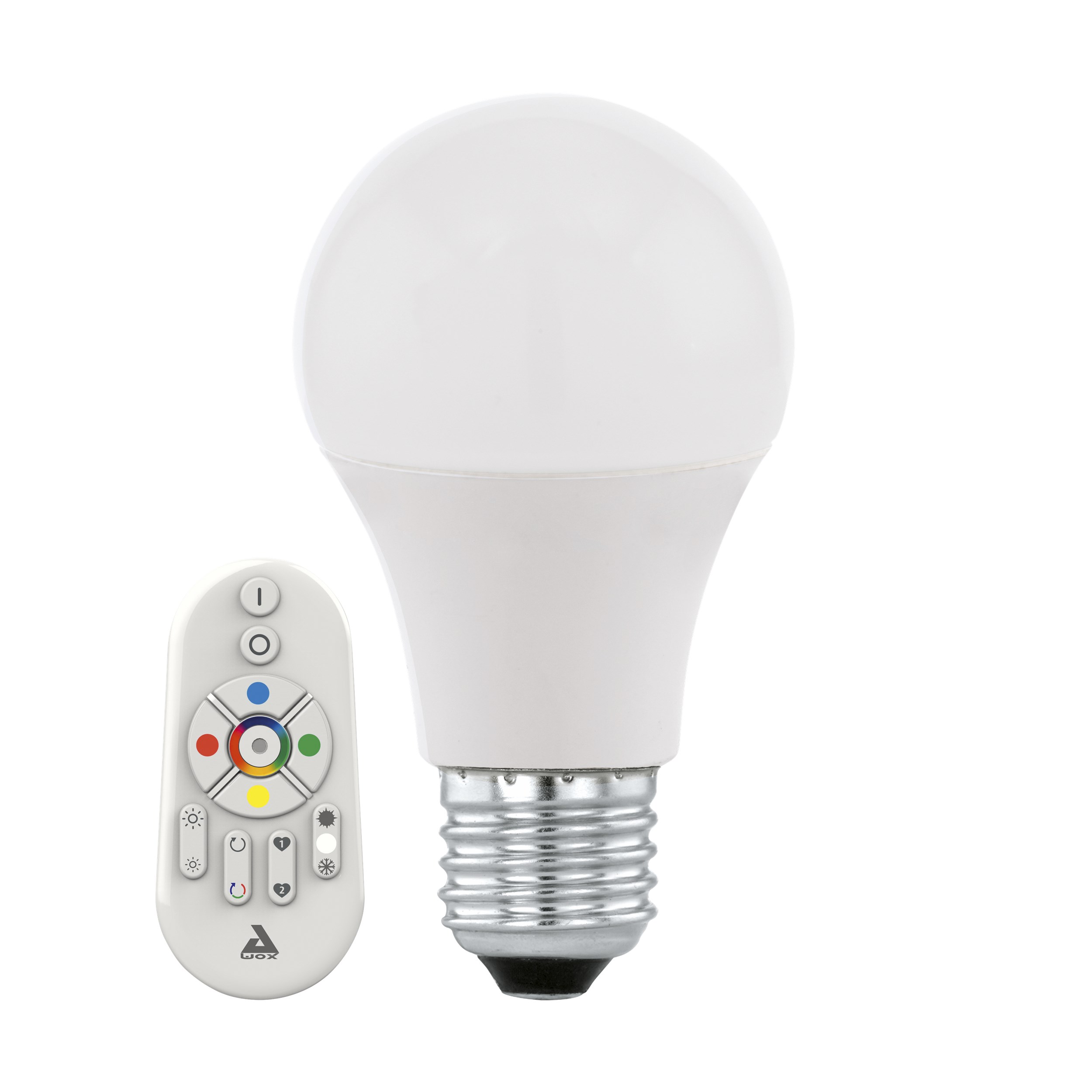 Connect LED-ljuskälla 12 x 6 cm e27-sockel - LED med justerbara färger, med fjärrkontroll och kan användas med bluetooth