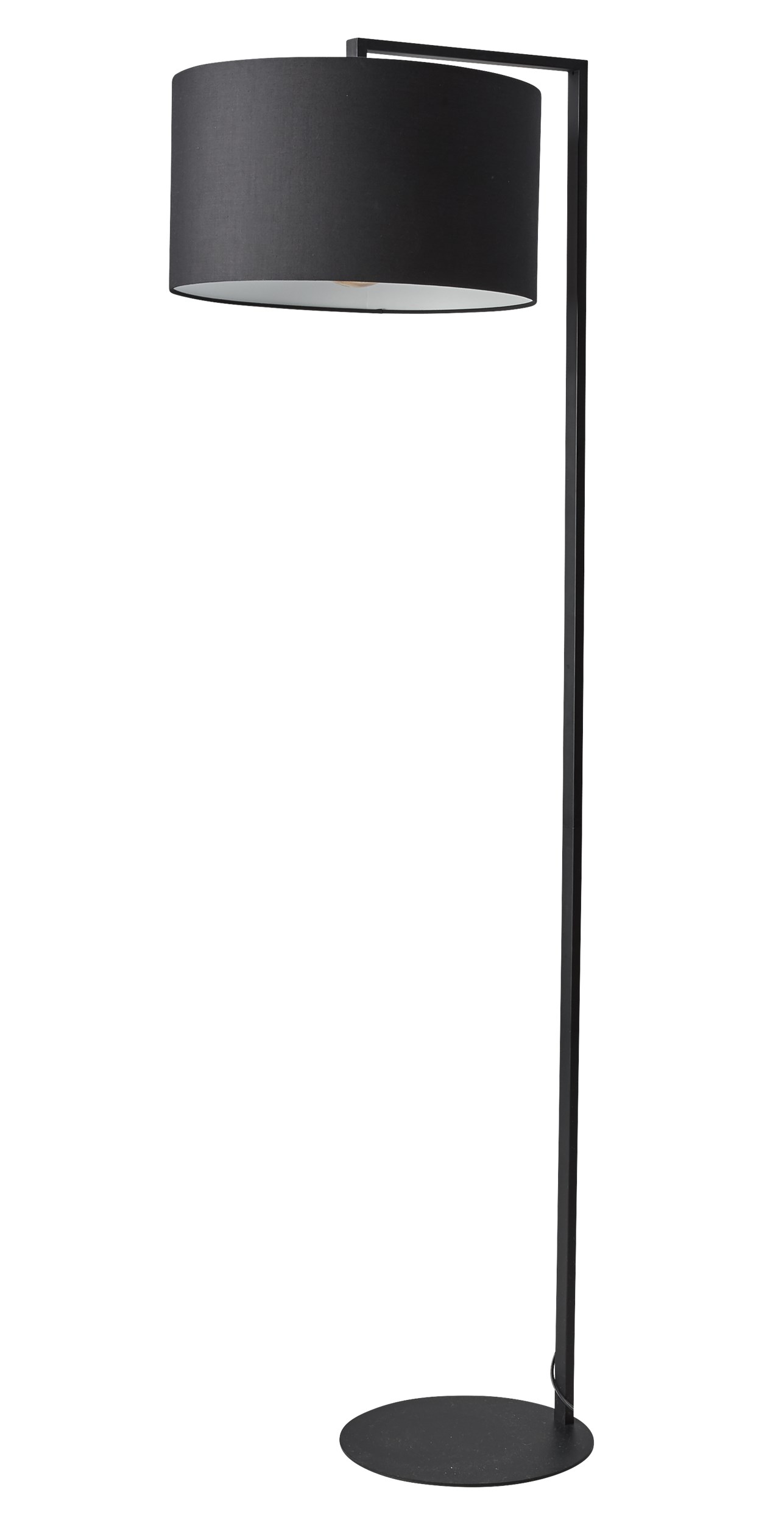 Felipe Golvlampa 160 x 40 cm - Svart tygskärm och black metal base