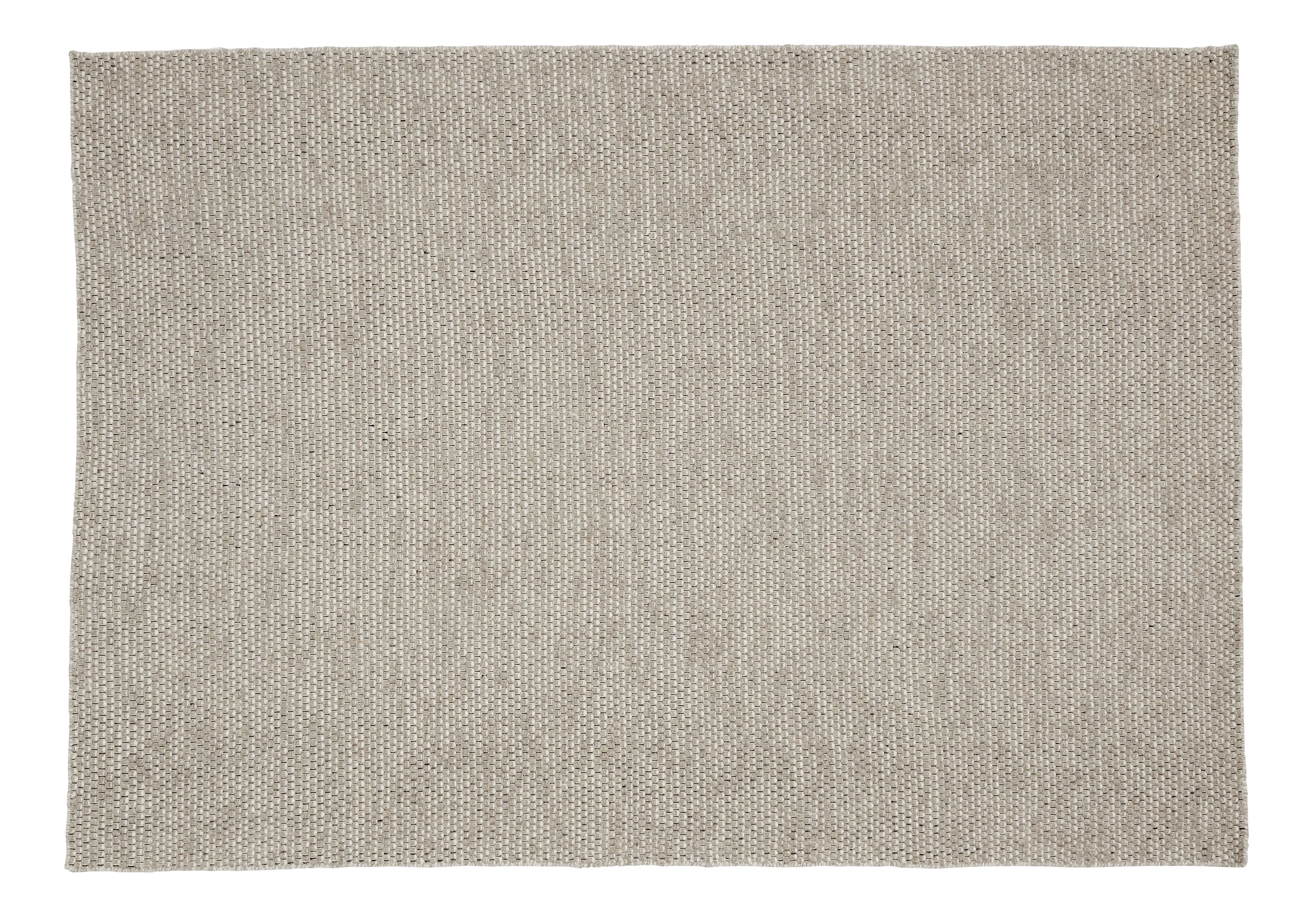 Gabi Kelimmatta 160 x 230 cm - Ljusgrå ull och offwhite/svart mönster