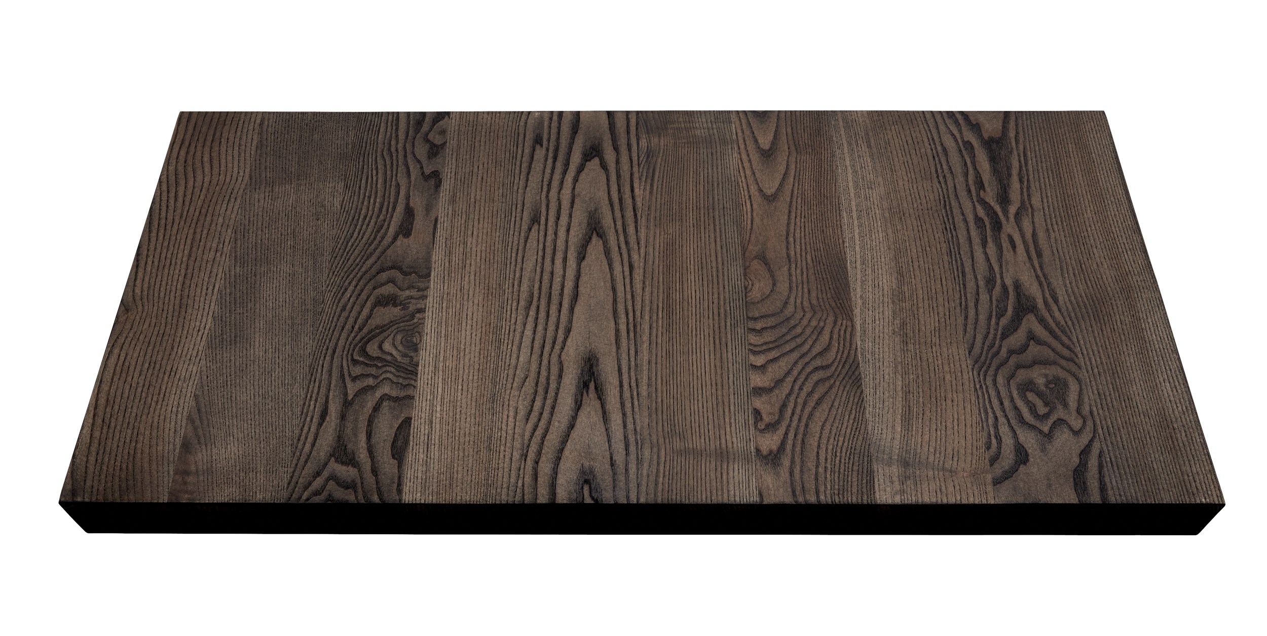 Timber Iläggsplatta 50 x 4 x 100 cm - Mockabrun, oljad massiv ask, sluttande kant och 1 planka