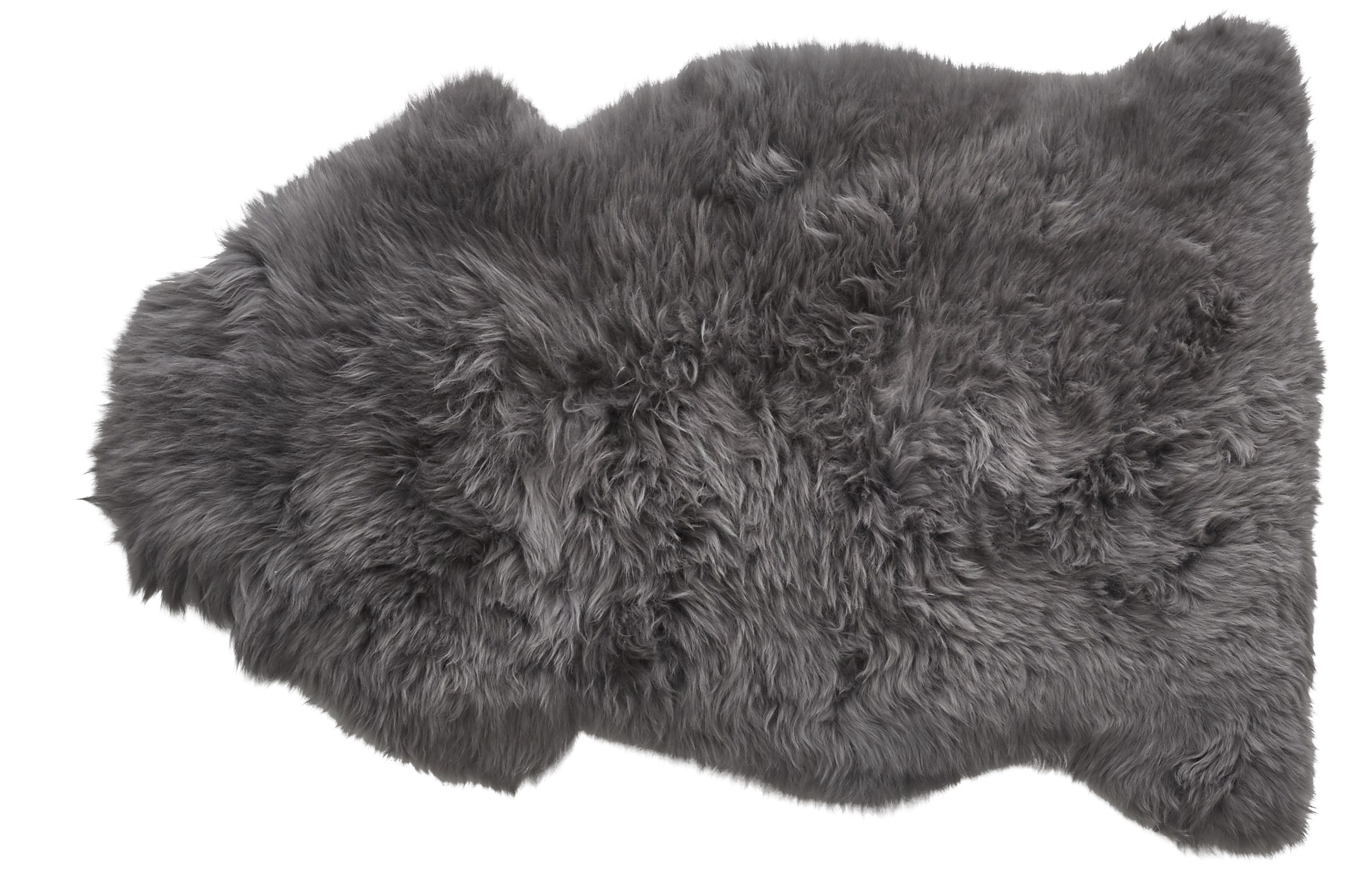 Lamb 60 x 90 cm lammskinn - Korthårig mörkgrå ull