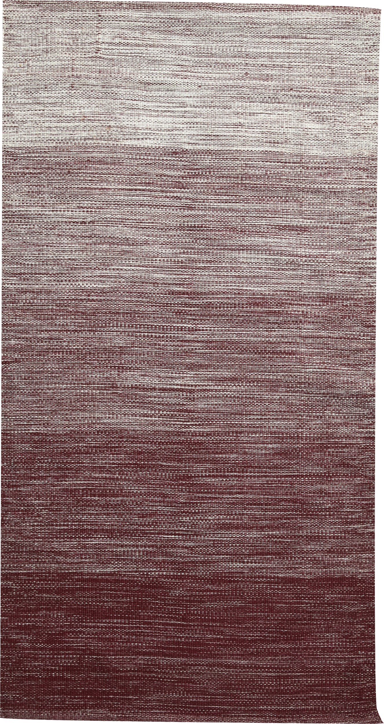 Rith Gångmatta 80 x 150 cm - Vinröd polyester och fading-mönster