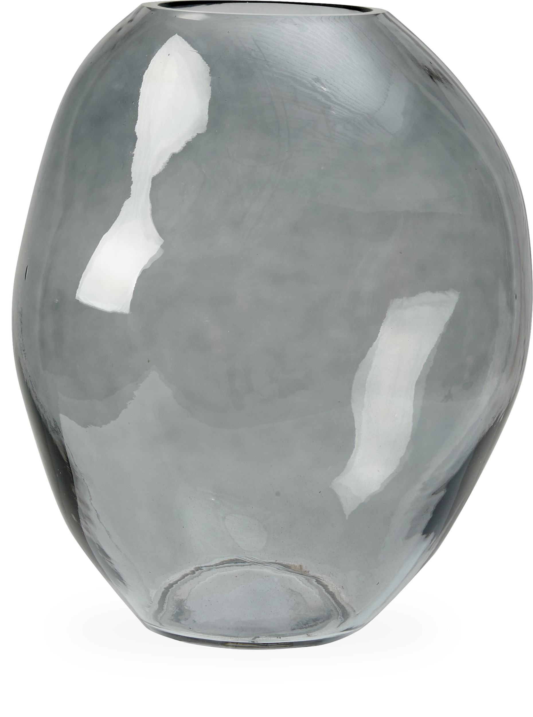 Oregon vas 35 x 29 cm - Rökfärgat glas