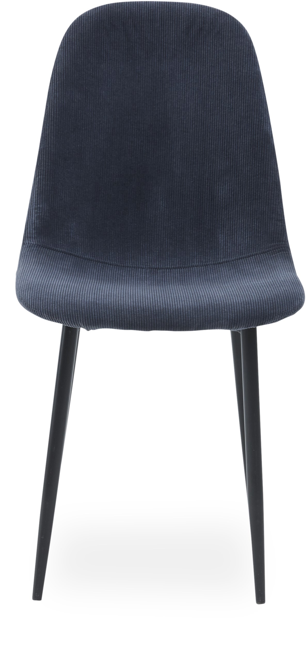Timon matstol - Sits i Wave 040 Slate grey sammet och ben i svart pulverlackerad metall
