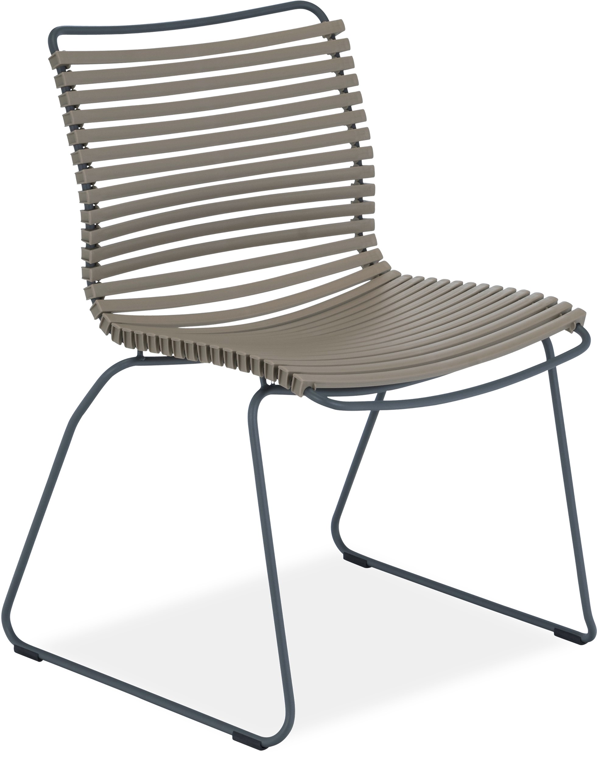 Click Trädgårdsstol - stomme i stålgrå metall