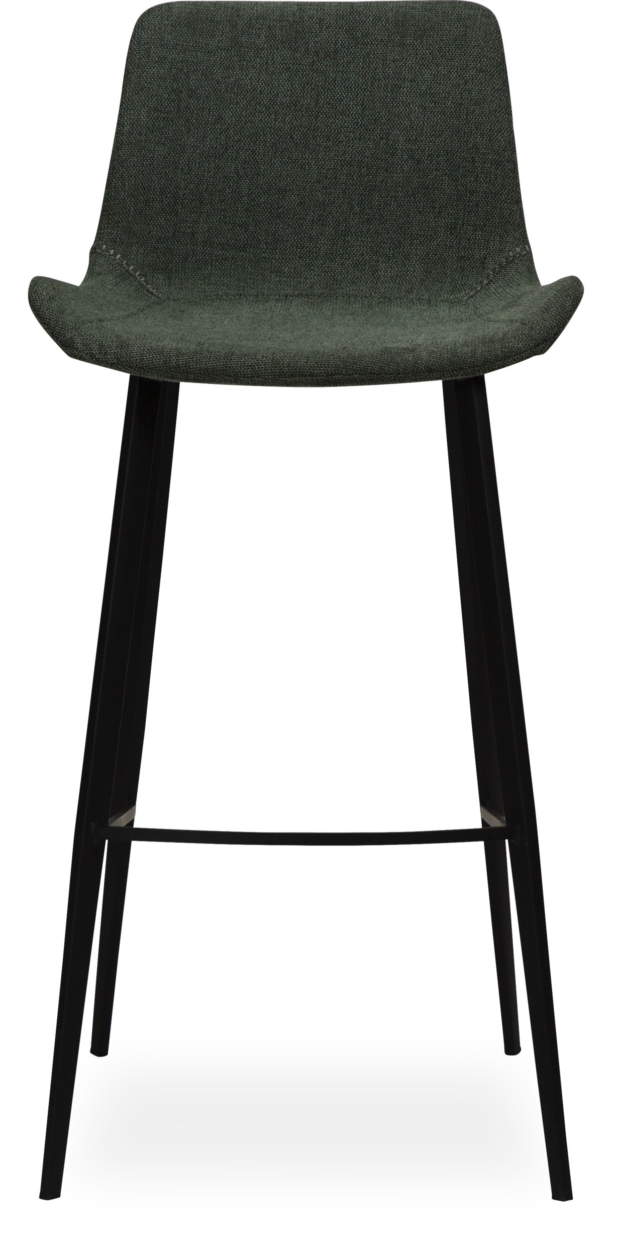 Hype Barstol - Sits i sage green textil och ben i svartlackerad metall