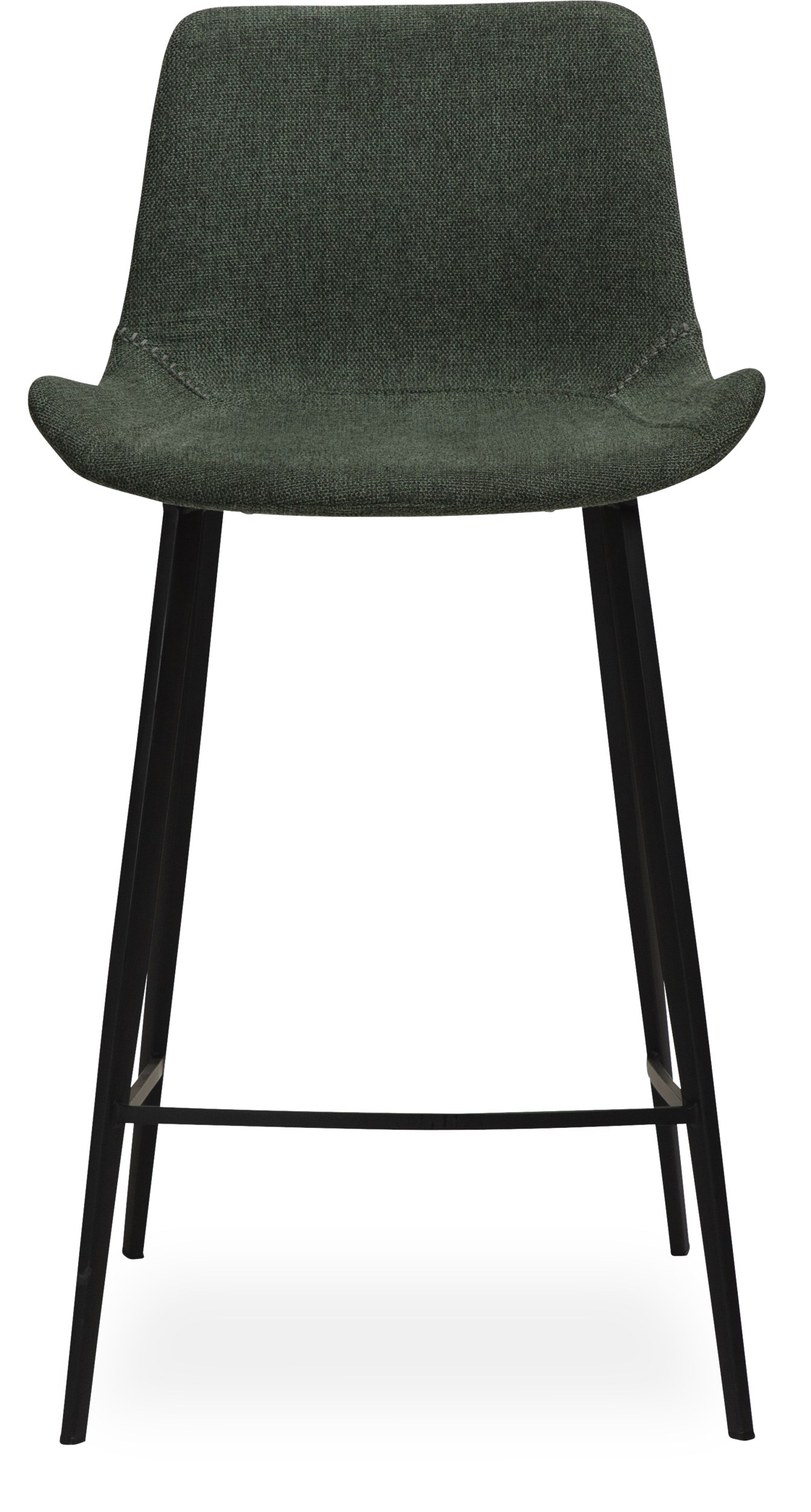 Hype Counterstol - Sits i sage green textil och ben i svartlackerad metall