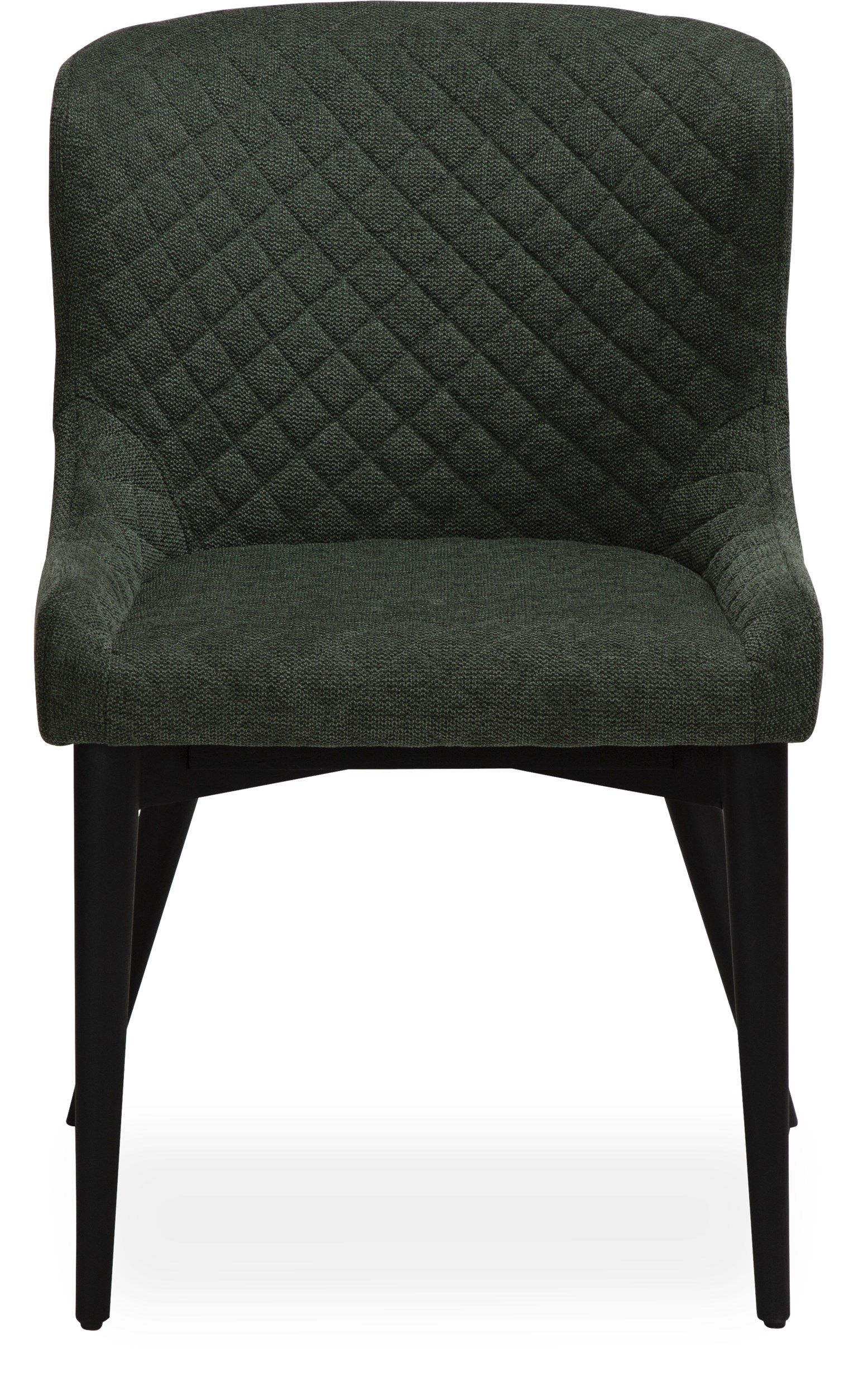 Vetro matstol - Sits i sage green textil och ben i svartmålad, massiv ek