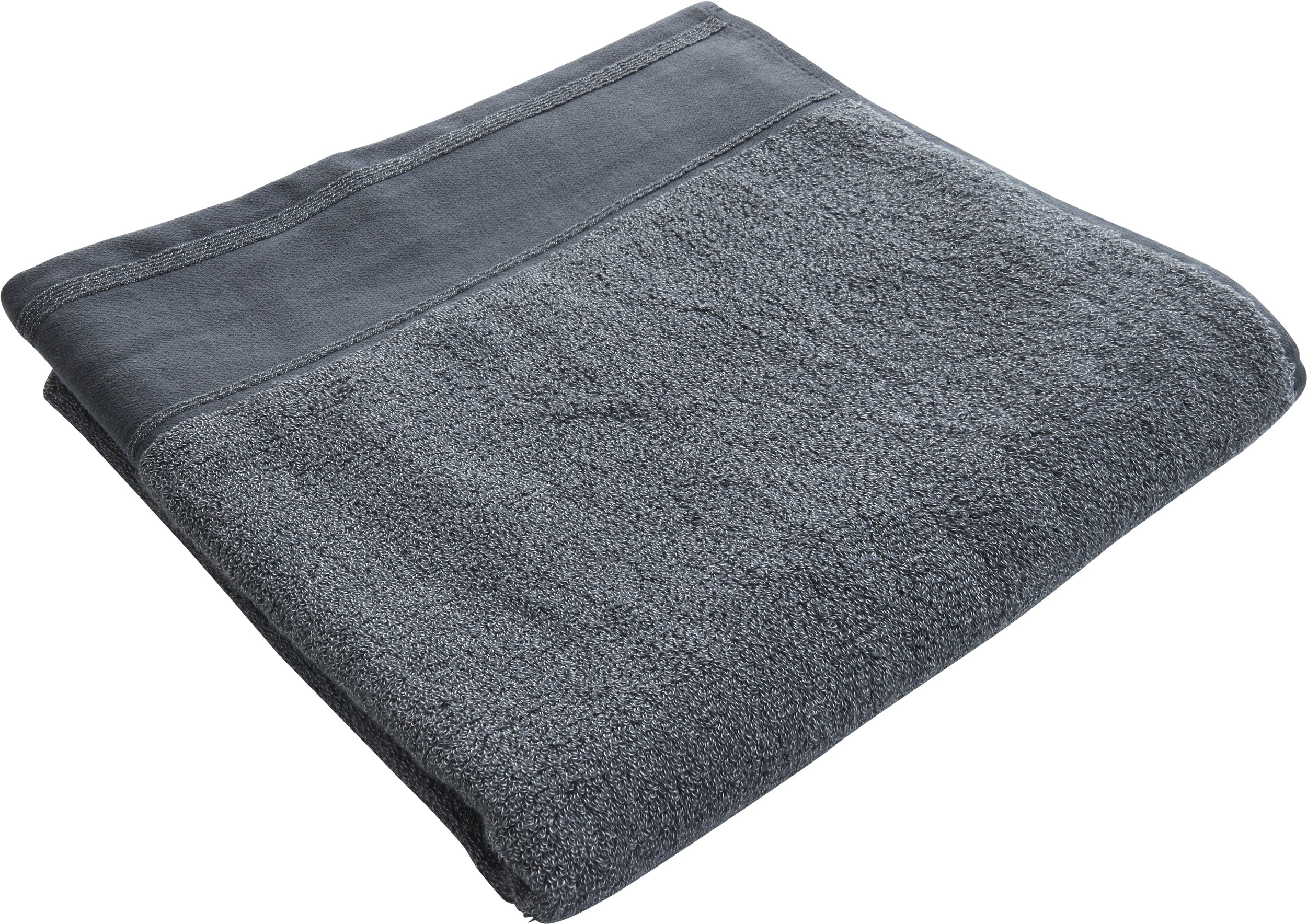 Sanddal Handduk 70 x 140 cm - Mörkgrå och bomull och återvunnen polyester