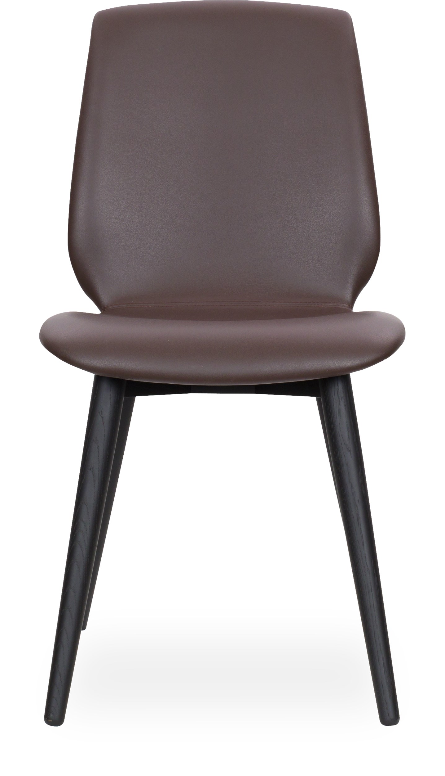 Share XL Curve matstol - Sits 5004 choko läder och curveben i svartbetsad mattlackad ek