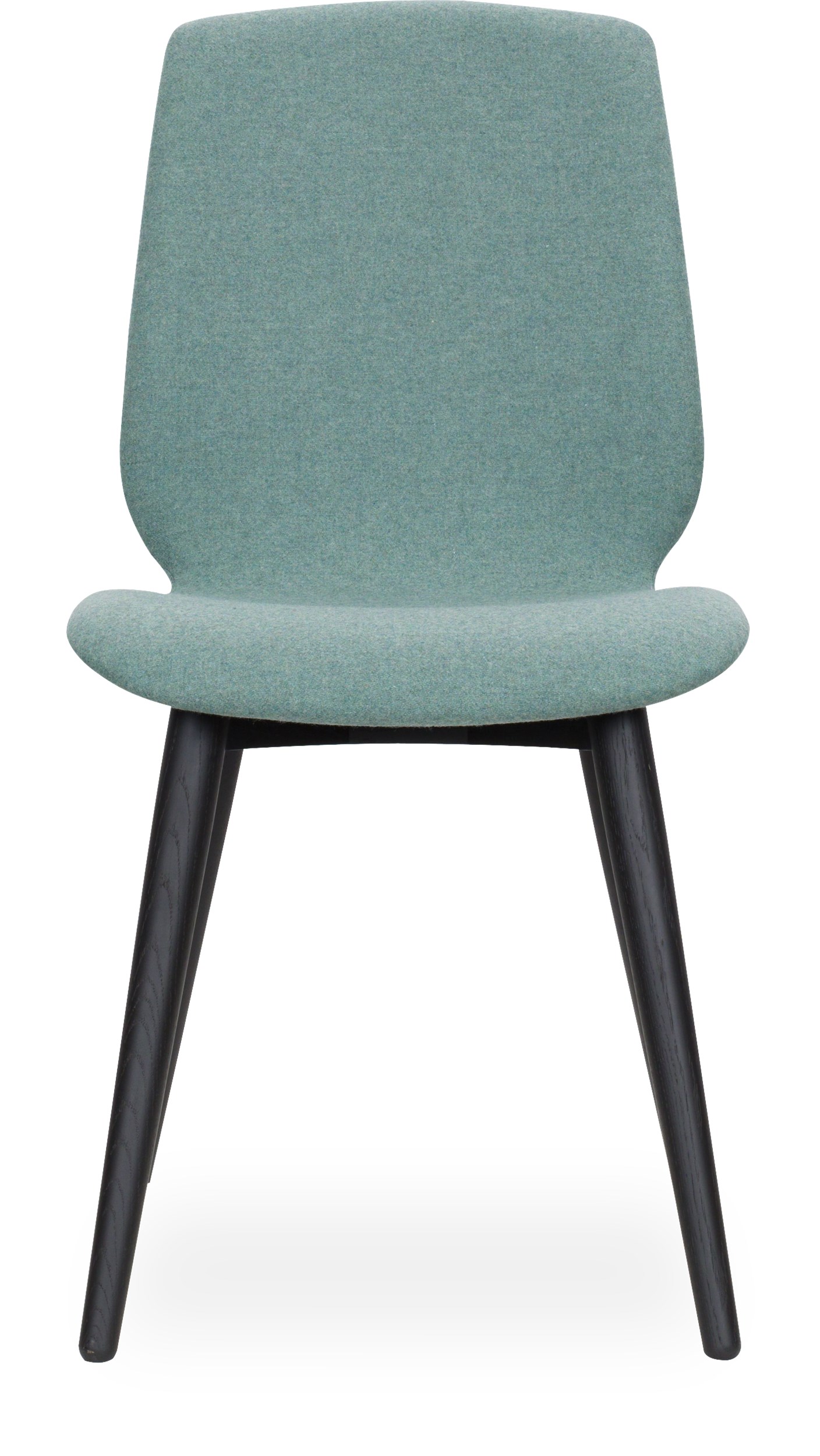 Share XL Curve matstol - Sits i 22 Dusty green filt och curveben i svartbetsad mattlackad ek