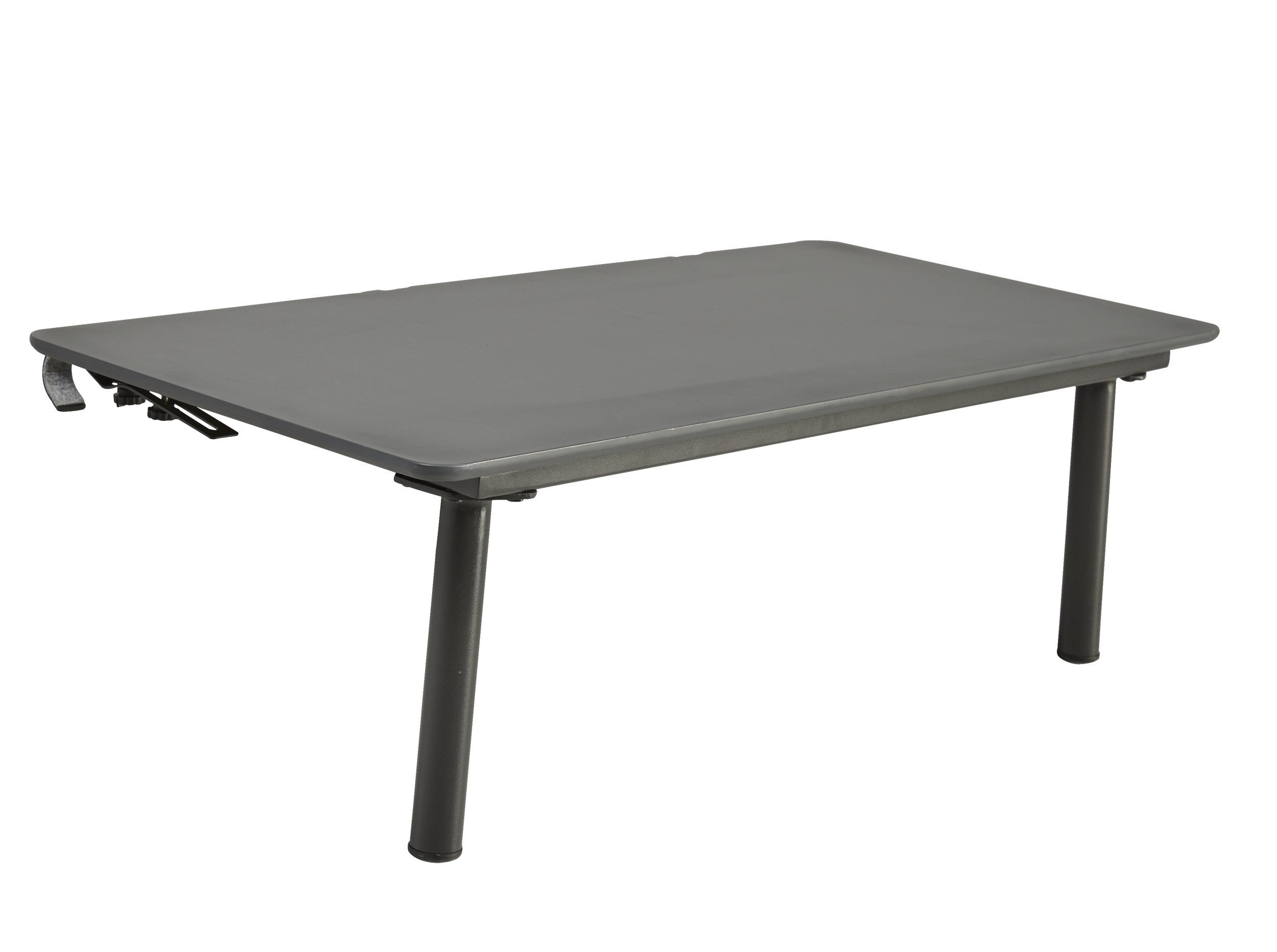 Horizon Lounge sidobord - Bordskiva i FSC® duraboard grå och stomme i mörkgrått aluminium
