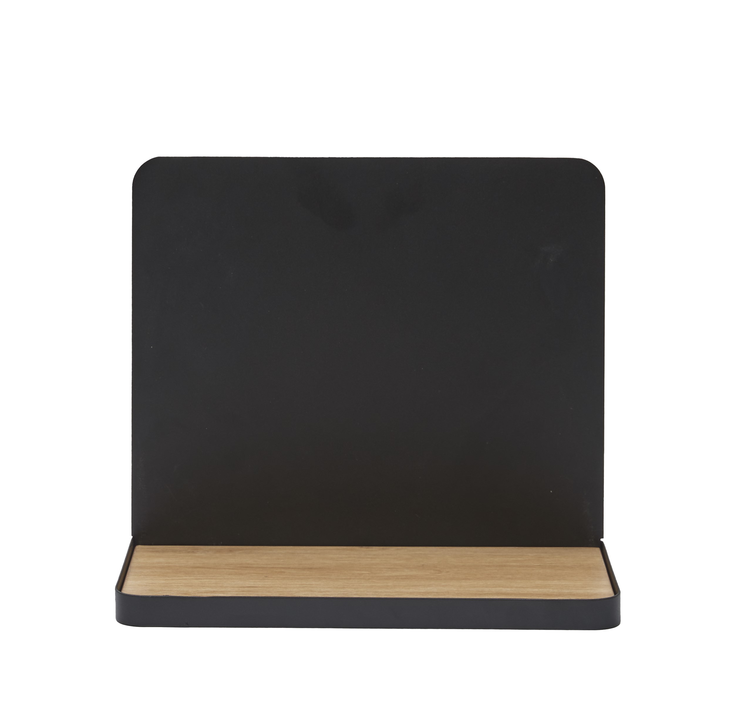 Trey Sängbord - Svart pulverlackerad metall och bakplatta i svart melamin