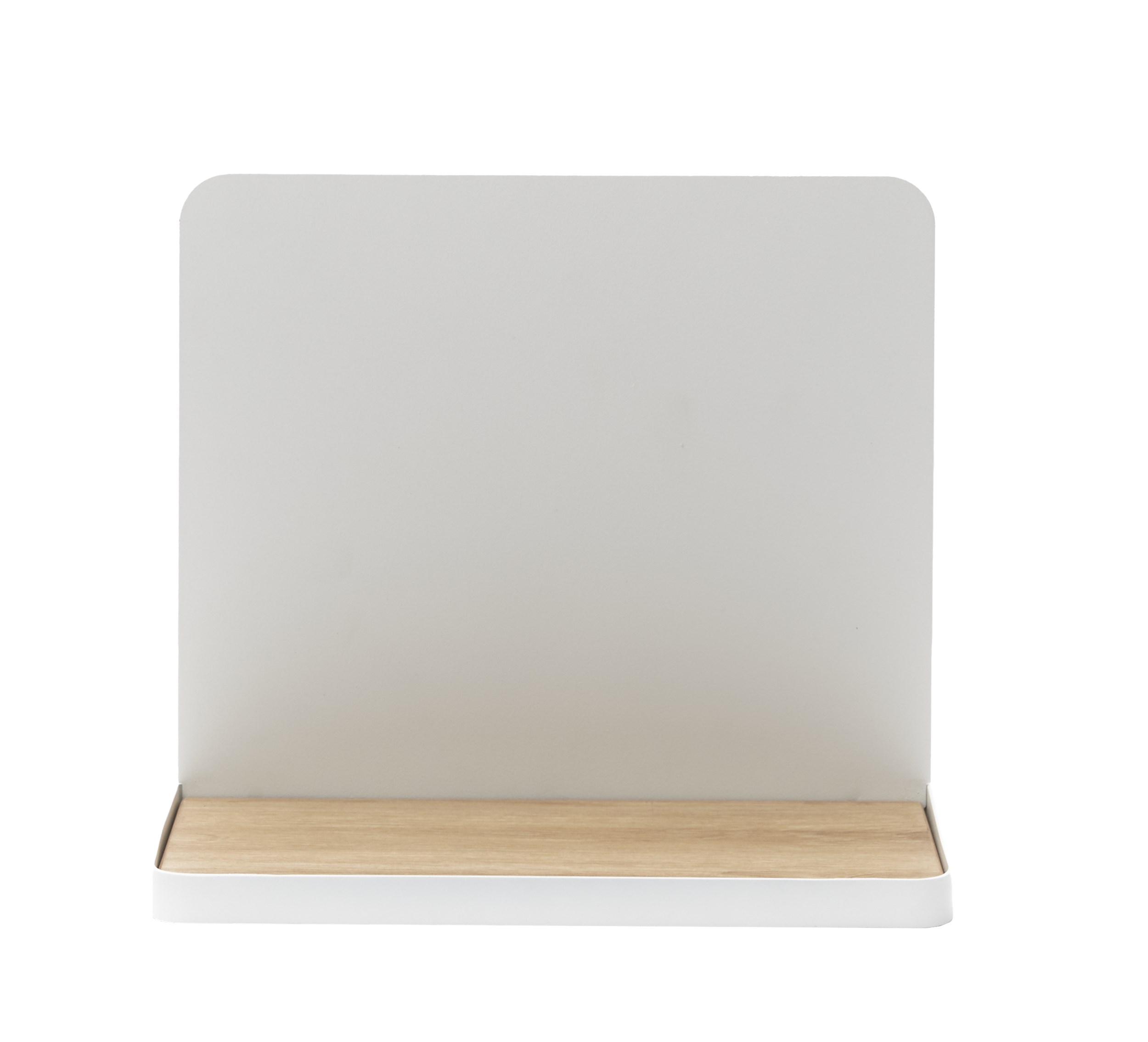 Trey Sängbord - Vit pulverlackerad metall och bordsskiva i vit melamin