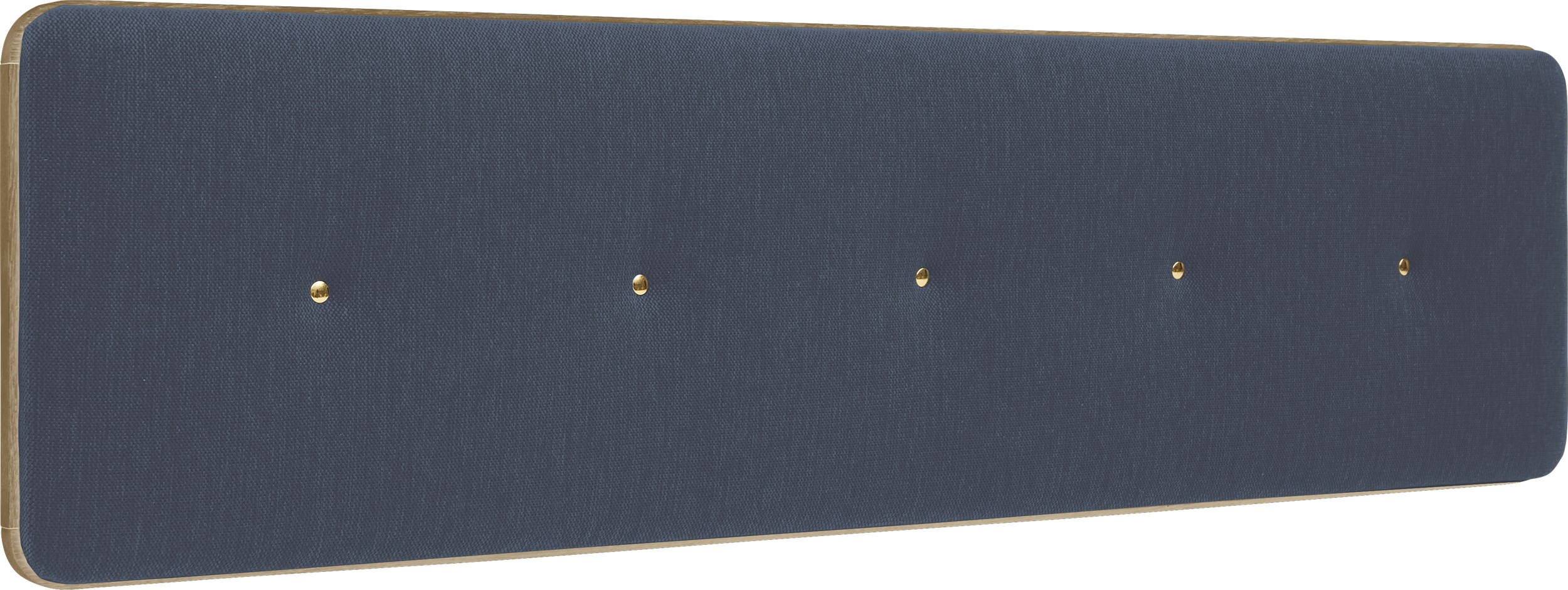 Match Small Sänggavel 180 x 45 x 6 cm - Blue och ram i mattlackerat ekfaner