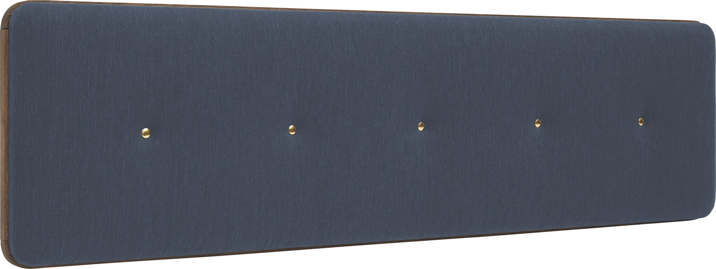 Match Small Sänggavel 180 x 45 x 6 cm - Blue och ram i mörkgråoljat ekfaner